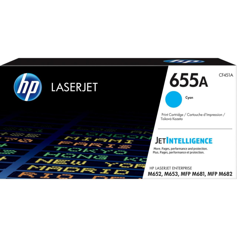 Картридж HP CLJ 655A Cyan 10.5K (CF451A)