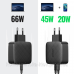 Зарядний пристрій 2xUSB 66W GAN PD (2xType-C) CD216 Ugreen PD Fast Charger Чорний (70867) Зарядний пристрій 2xUSB 66W GAN PD (2xType-C) CD216 Ugreen PD Fast Charger Чорний (70867)