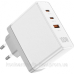 Зарядний пристрій 3xUSB 100W GaN (2хUSB-C+USB-A) білий Vention (FEGW0-EU) Зарядний пристрій 3xUSB 100W GaN (2хUSB-C+USB-A) білий Vention (FEGW0-EU)