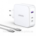 Зарядний пристрій 3xUSB 140W GaN (2хUSB-C+USB-A) CD289 with C to C Cable 1.5 м White Ugreen (15339) Зарядний пристрій 3xUSB 140W GaN (2хUSB-C+USB-A) CD289 with C to C Cable 1.5 м White Ugreen (15339)