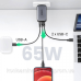 Зарядний пристрій 3xUSB 65W GaN (2хUSB-C+USB-A) CD244 Сірий Ugreen (10335) Зарядний пристрій 3xUSB 65W GaN (2хUSB-C+USB-A) CD244 Сірий Ugreen (10335)