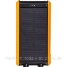 Батарея універсальна PowerPlant 10000mAh, USB-A*2, + Solar 5.5V-0,2A (PB930494)