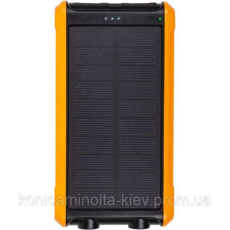 Батарея універсальна PowerPlant 10000mAh, USB-A*2, + Solar 5.5V-0,2A (PB930494)