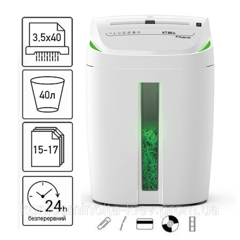 Знищувач документів Kobra C-4 Hybrid (3,5x40)