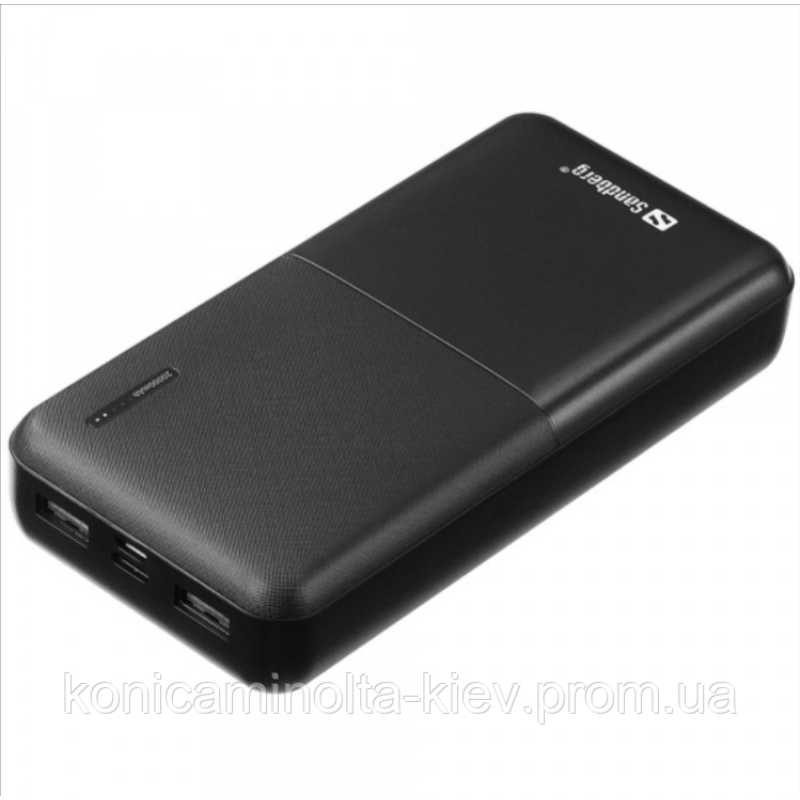 УМБ Sandberg 20000mAh Saver UPS mode, 2xUSB, 2.4A, Type-C + MicroUSB