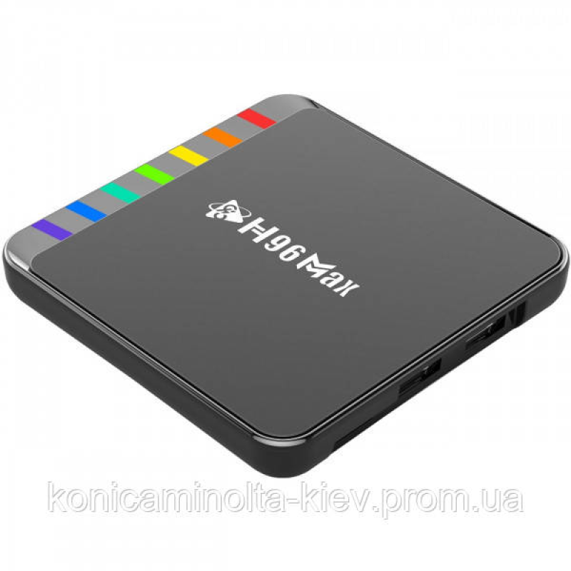 TV Медіаплеєр H96 MAX W2 4/64Gb/ Amlogic S905W2/ Android 11/ WiFi 2.4G+5G/BT:5.0/ LAN:100M/ чорний