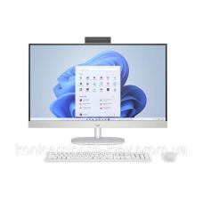 Комп“ютер персональний моноблок HP All-in-One 27“ FHD IPS AG, AMD R7-350 AI, 32GB, F2TB, UMA, WiFi, кл+м, Win11, білий