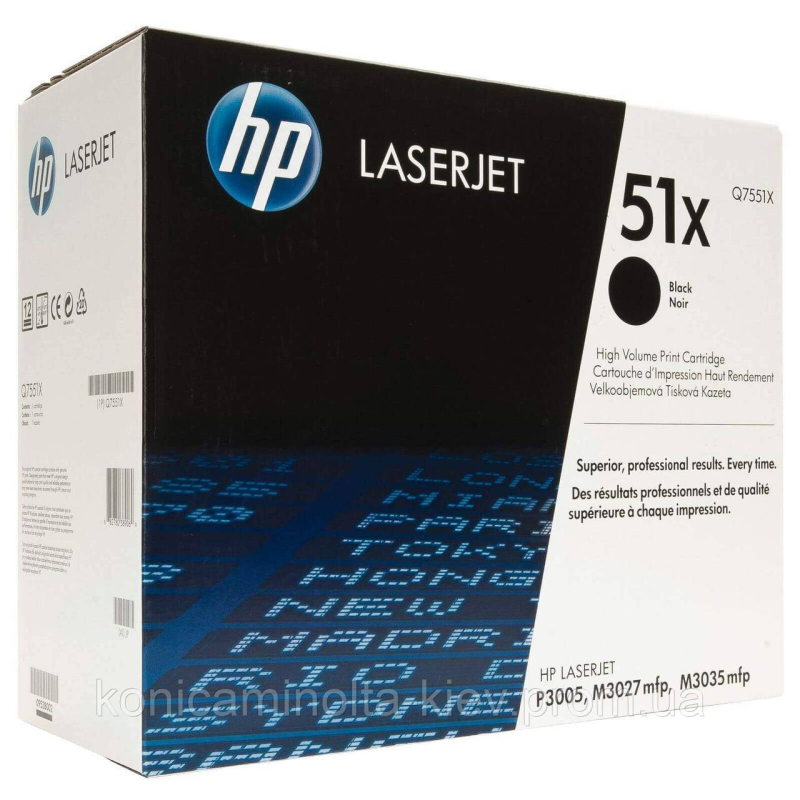 Картридж 51X HP LJ P3005/M3027/M3035 (Q7551X) Black