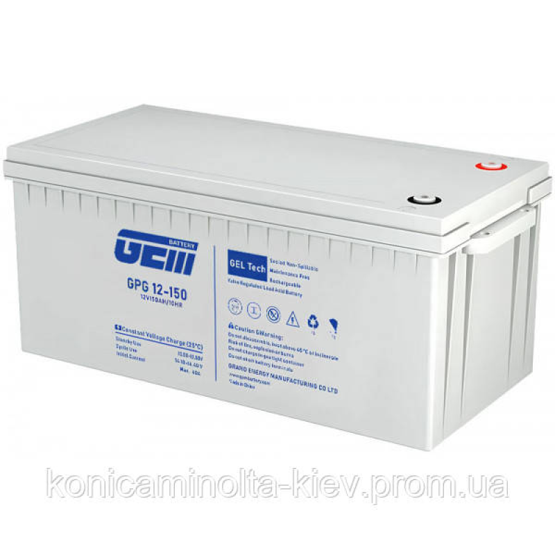 Акумуляторна батарея GEM Battery 12V-150Ah, GEL, L5/T5, (GPG 12-150)