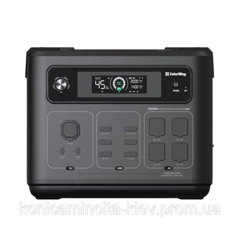 Зарядна станція ColorWay 2400W, 2048Wh (CW-PR-2K2W-01) Зарядна станція ColorWay 2400W, 2048Wh (CW-PR-2K2W-01)
