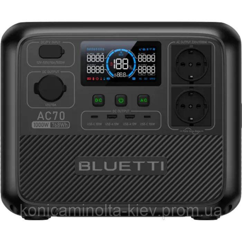 Зарядна станція BLUETTI AC70 1000W 768Wh (AC70)