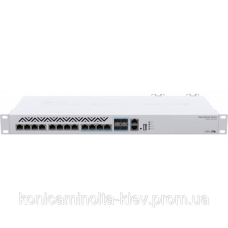 Комутатор Mikrotik CRS312-4C+8XG-RM, 8x10G, 4x10G/SFP+, USB, 1хFE