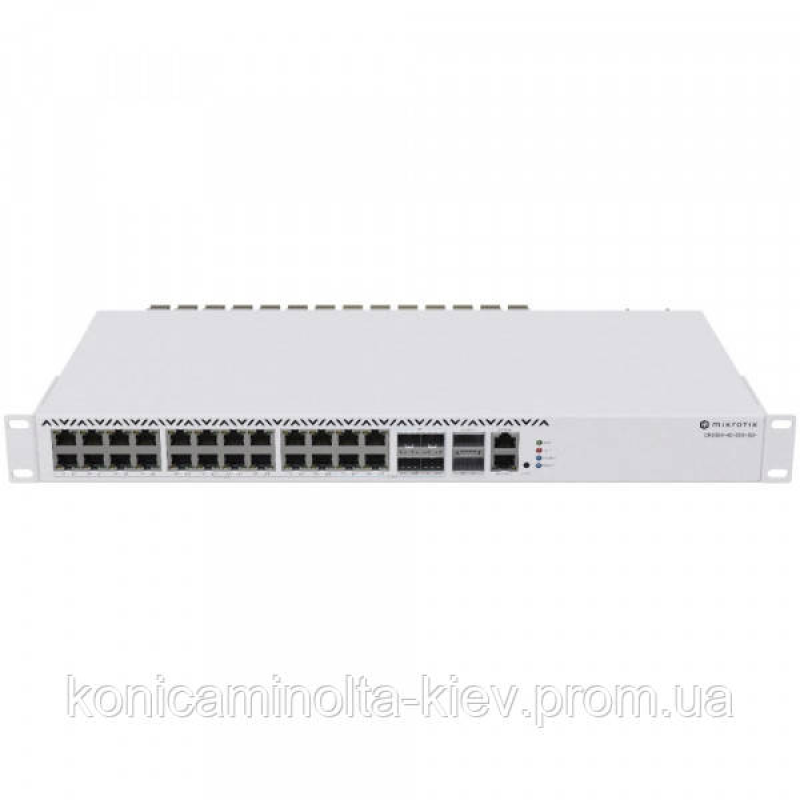 Комутатор Mikrotik CRS326-4C+20G+2Q+RM, 1x10/100 , 20x2.5G, 4xCombo 10G Ethernet/SFP+, 2x40G QSFP+