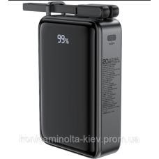 УМБ Acefast 20000mAh 67W PD3.0 20В/3.35A Type-C, USB-A, with cable, Li-ion M4 Black