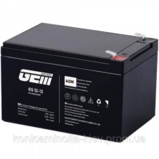 Акумуляторна батарея GEM Battery 12V-12Ah, AGM, F1/F2, (GS 12-12)