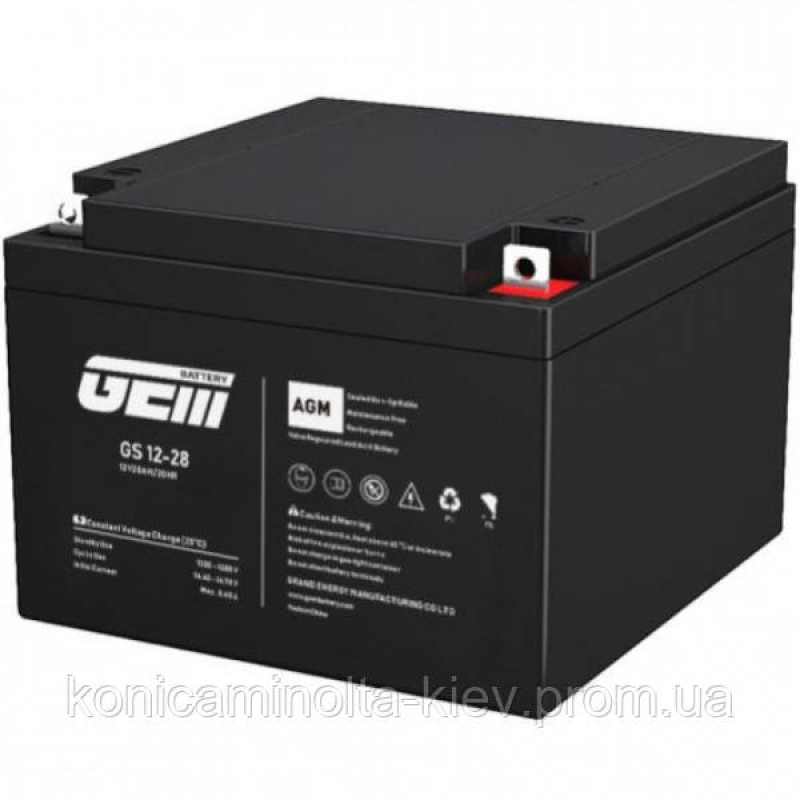 Акумуляторна батарея GEM Battery 12V-28Ah, AGM, L2/R2, (GS 12-28)