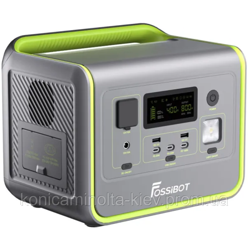 Зарядна станція FOSSiBOT F800 Green, 512 Вт*год