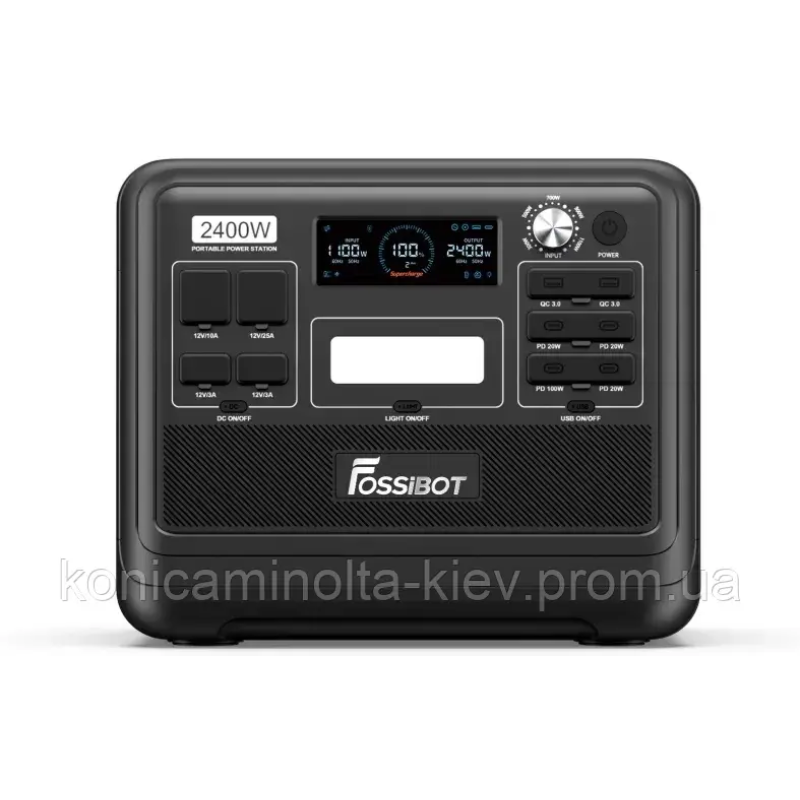 Зарядна станція FOSSiBOT F2400 Black, 2048 Вт*год