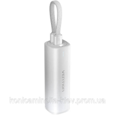 УМБ Vention 5000mAh 20W PD, USB-C In/Out, Lightning In/Out, with cable, Gradient Gray