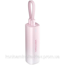 УМБ Vention 5000mAh 20W PD, USB-C In/Out, Lightning In/Out, with cable, Gradient Red