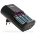 Зарядний пристрій Philips Battery charger SCB1490NB/12 + 4 акумулятори AA 2100 Ni-MH mAh (SCB1490NB/12)