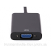 Перехідник HDMI M -> VGA F (з аудіо інтерфейсом), кабель 20см. OEM (S0223)