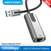 Перехідник USB 3.0 --> Ethernet RJ45 1000Mb Aluminum чорний Vention (CEWHB) Перехідник USB 3.0 --> Ethernet RJ45 1000Mb Aluminum чорний Vention (CEWHB)