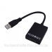Перехідник USB 3.0 AM --> HDMI AF кабель 20см (S0697)